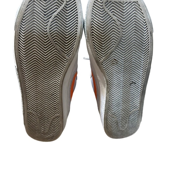 Nike Blazer Mid Size 8 DQ7673-103 White High Top Retro Orange Logo Shoes - Picture 12 of 15